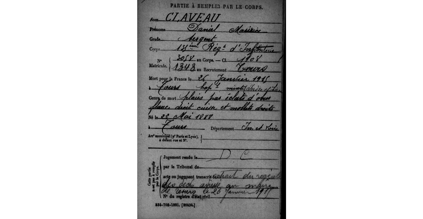Daniel Maurice CLAVEAU