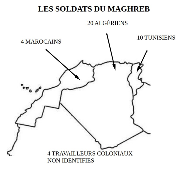 Carte des soldats du Maghreb
