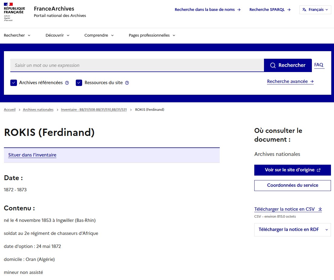 Ferdinand  ROKIS